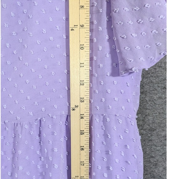 Altard State Purple‎ Embroidered Baby Doll Dress Lined Romantic Coquette Size M - Picture 6 of 10